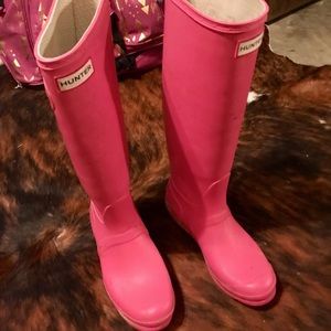 Pink Hunter Rain Boots